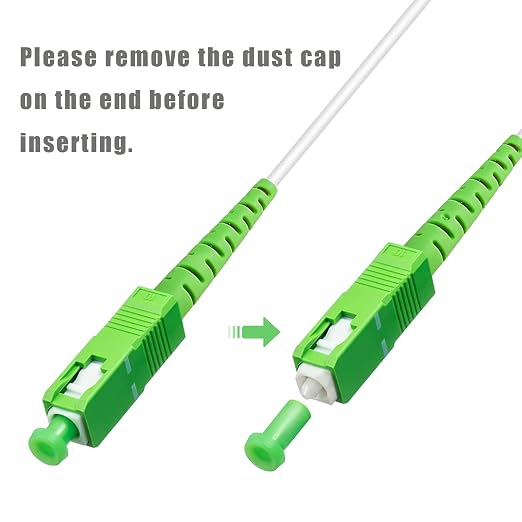20 Meters SC/APC to SC/APC Fiber Optic Internet Cable, Armored Single Mode - Image 5
