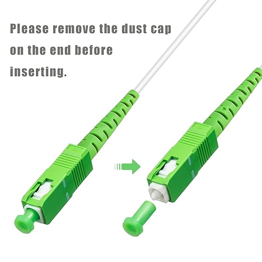 10Pack - 2m SC/APC to SC/APC Fiber Optic Internet Cable, Armored Single Mode - Image 5