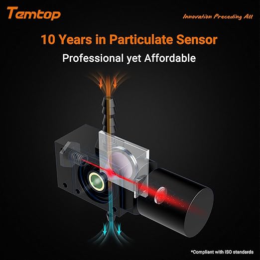 Temtop PMD331 Professional Particle Counter, 7-Channel Handheld Laser Dust - Image 5