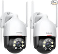 DEKCO 2K Security Camera Outdoor 2Packs, WiFi Outdoor Security Cameras Pan-Tilt by DEKCO_LIFE