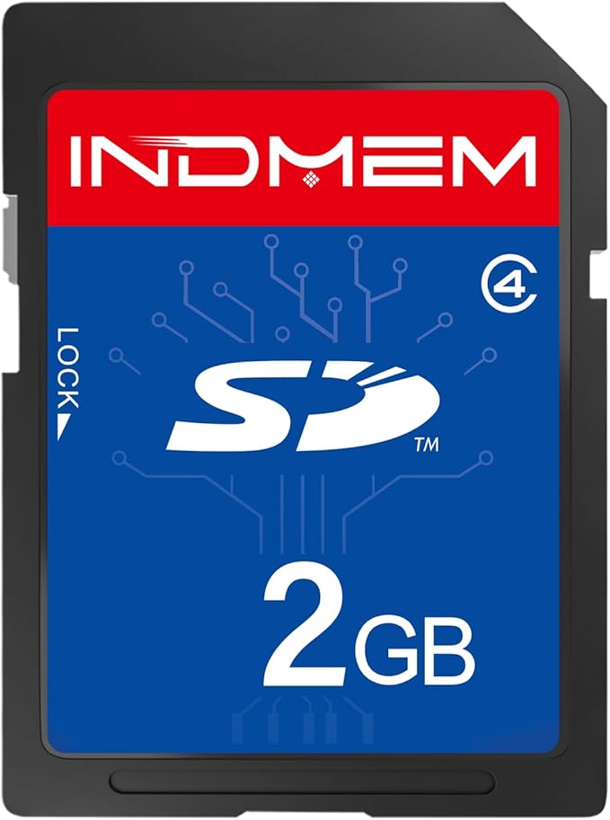 INDMEM SD Card 2GB Class 4 Flash Memory Card 2G SLC Stanard Secure Digital Cards by SINOBRIGHT