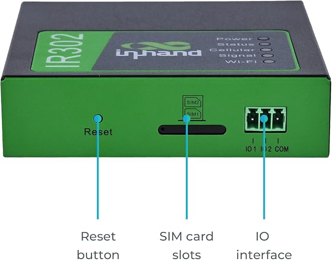 InHand Networks IR302 Industrial IoT 4G LTE VPN Cellular Router, LTE Cat 4+ - Image 3