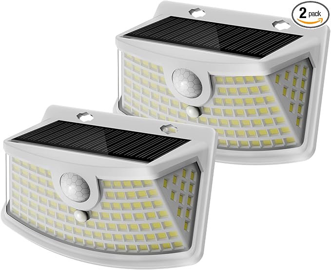Aootek New Solar Motion Sensor Lights 120 LEDs by Lightupeveryconer