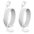 90° Downward Angled Cat 6A Ethernet Ultra Slim Cable 10 Feet 2Pack, Flexible by DUTEVOLNS