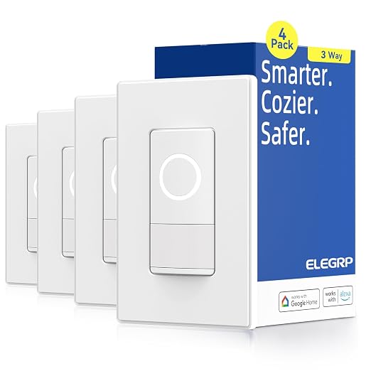 ELEGRP Smart Motion Sensor Switch, 2.4GHz Wi-Fi 3 Way Light Switch Compatible by ELEGRP%7CELEGROUP