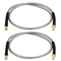 RP-SMA Male to RP-SMA Female Bulkhead Cable 2FT 2PCS, RG58 Coaxial Cable by XRDS-RF