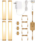 4pack 7inch Dimmable LED Kitchen Light Kit, 2700-6000K Smart Closet Cabinet by BLESSINGLUX