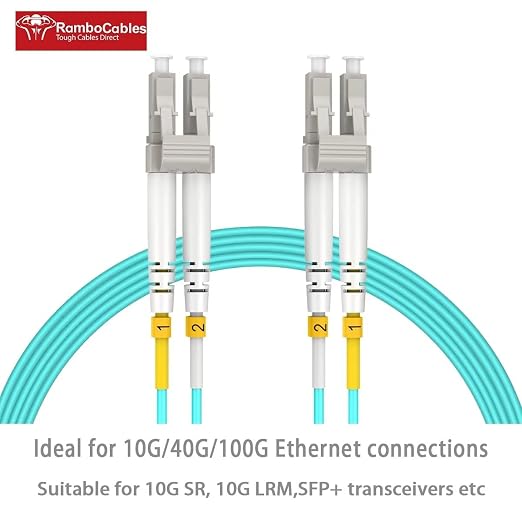 LC to LC Multimode Fiber Patch Cable, 5m OM3 Fiber Optic Cables, Options - Image 2