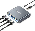 Ethernet Splitter 1 to 4 1000Mbps, Dockteck Internet Cable Splitter 1 in 4 Out by Dockteck