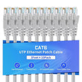 Cat6 Ethernet Cable 3 Feet 10 Pack Network RJ45 Cat6 Internet Patch Cable by XANHAM