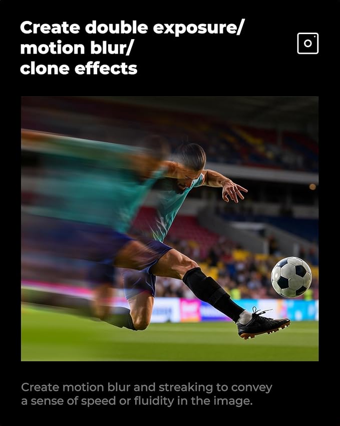 K&F CONCEPT 77mm Unilateral Blur Ghost Motion Filter Super Speed Effects - Image 5