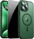 for iPhone 15 Pro Case with Privacy Screen Protector and Camera Protection by ZOZDOKG