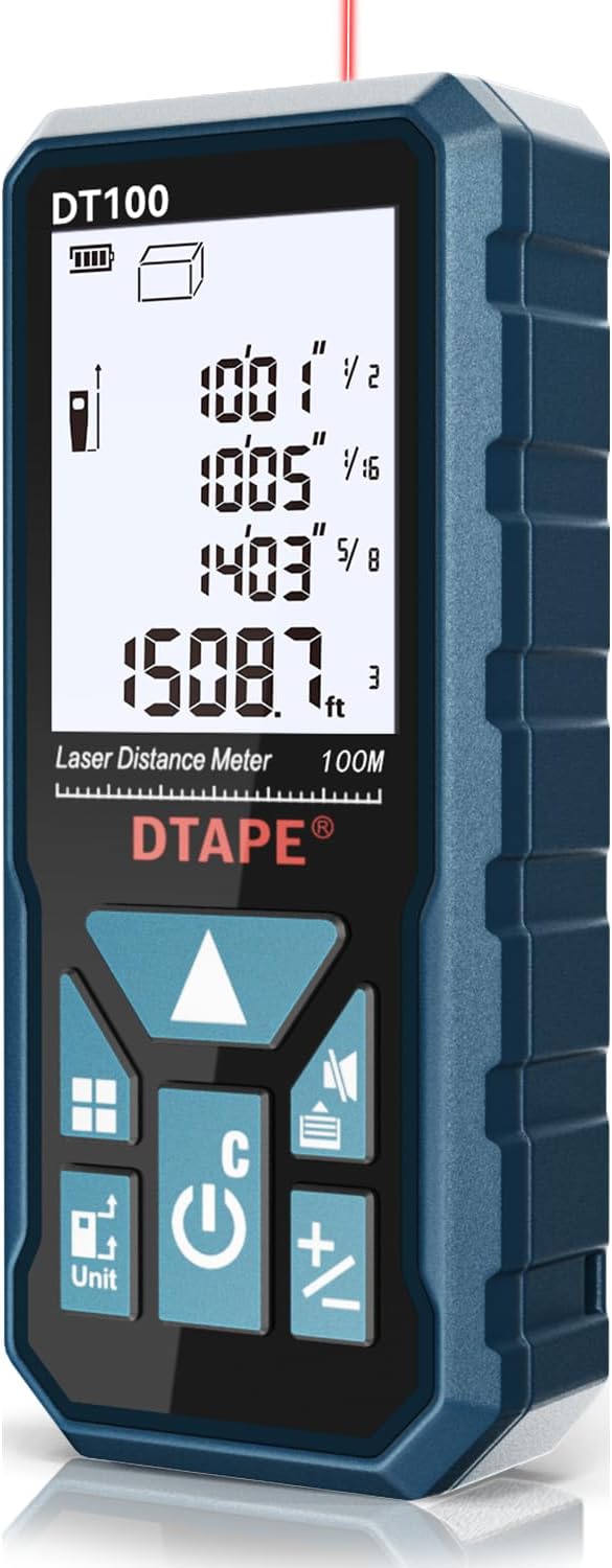 DTAPE 165 Ft Laser Measuring Tool, Fathers Day Dad Gifts, High-Accuracy Laser by Dtape
