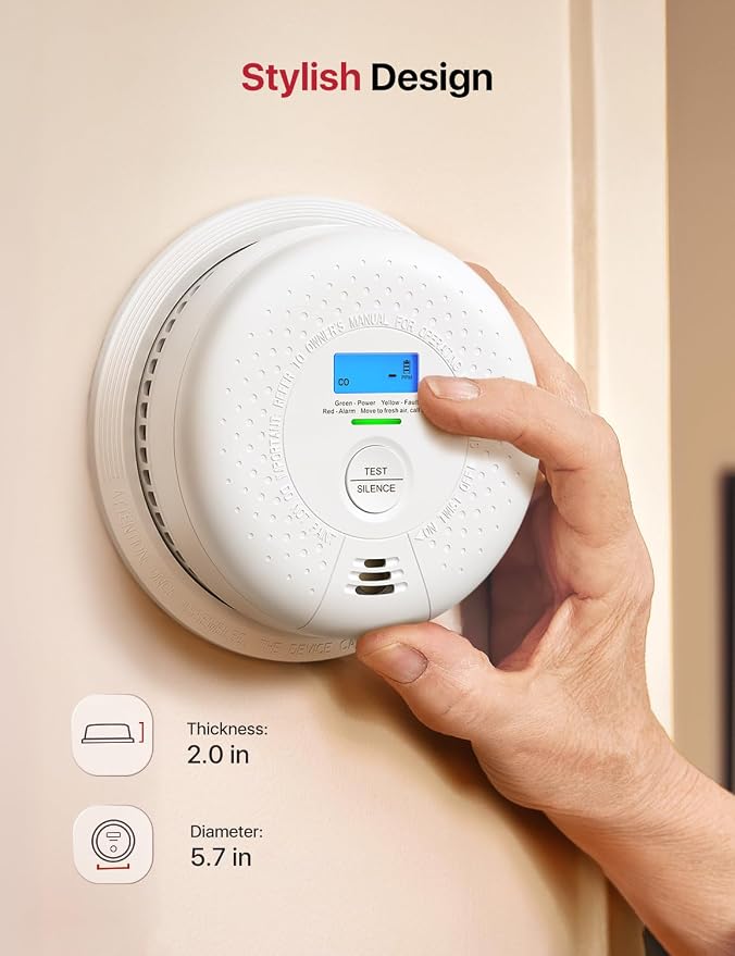 X-Sense Smoke and Carbon Monoxide Detector Combo 10-Year Battery, Wireless - Image 9