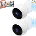 AMTIFO Security Cameras Wireless Outdoor: Magnetic 2-Pack Install-Free Indoor by AMTIFO