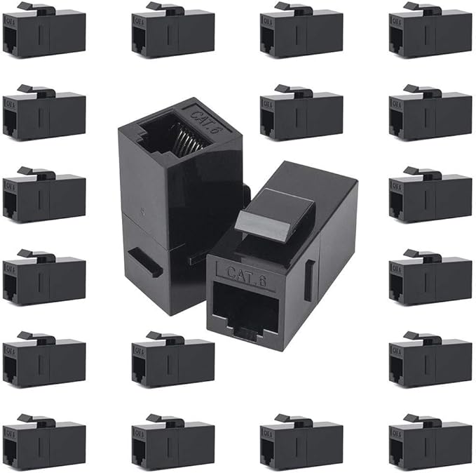 60 Pack Ethernet Couplers RJ45 Cat6 Keystone Coupler Cat5 Cat5e Keystone Jack - Image 6