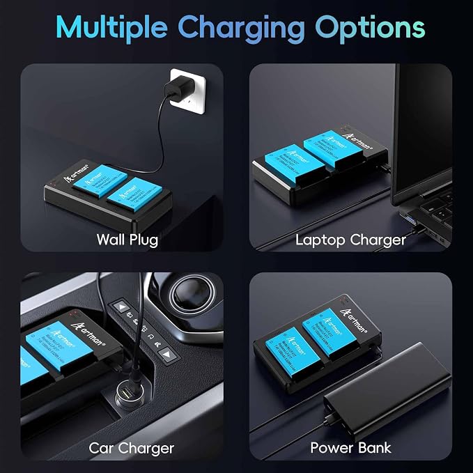 Artman LP-E17 Battery 2-Pack and Rapid Dual LP E17 Battery Charger - Image 6
