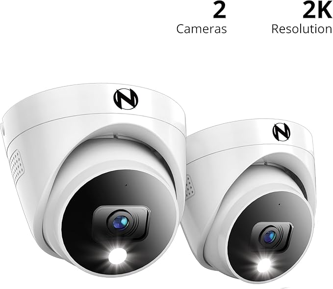 Night Owl Add On Wired 2K HD Indoor/Outdoor Deterrence Dome Cameras - Image 2