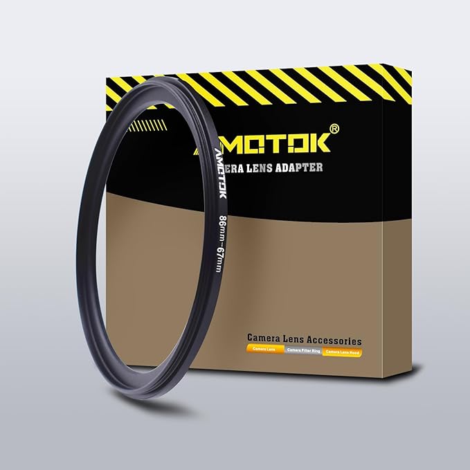 86mm Lens to 67mm Camera Lens Adapter, 86mm-67mm Filter Step-Down Ring by AMOTOK