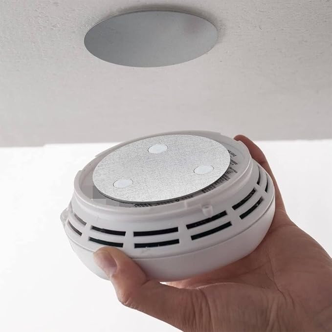 Magnetic Smoke Detector Sticky Pads Magnetic Adhesive Pads 3PCS Magnetic Smoke - Image 6