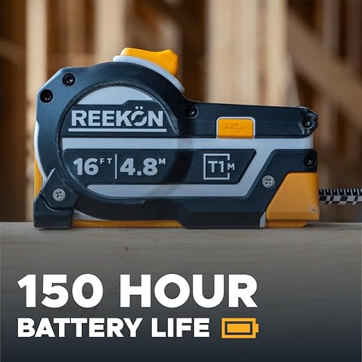 REEKON T1M Utility Digital Tape Measure 16 ft – Bluetooth Smart Measuring Tool - Image 4