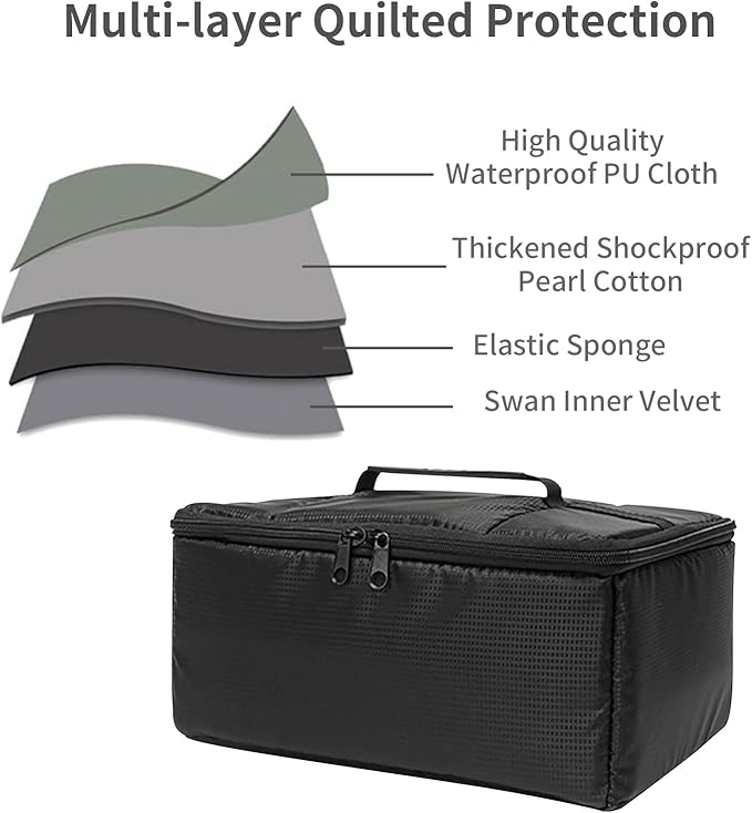 Camera Insert Bag Camera Case, Water Resistant Camera Bag Insert Portable Inner - Image 5