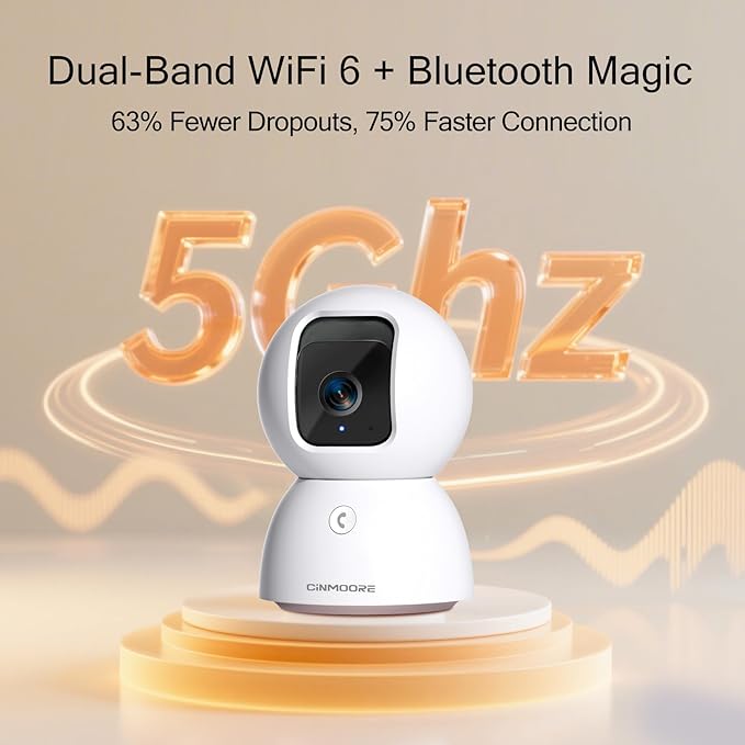 5G Security Camera Indoor, 3K Pet/Dog Camera - Image 2