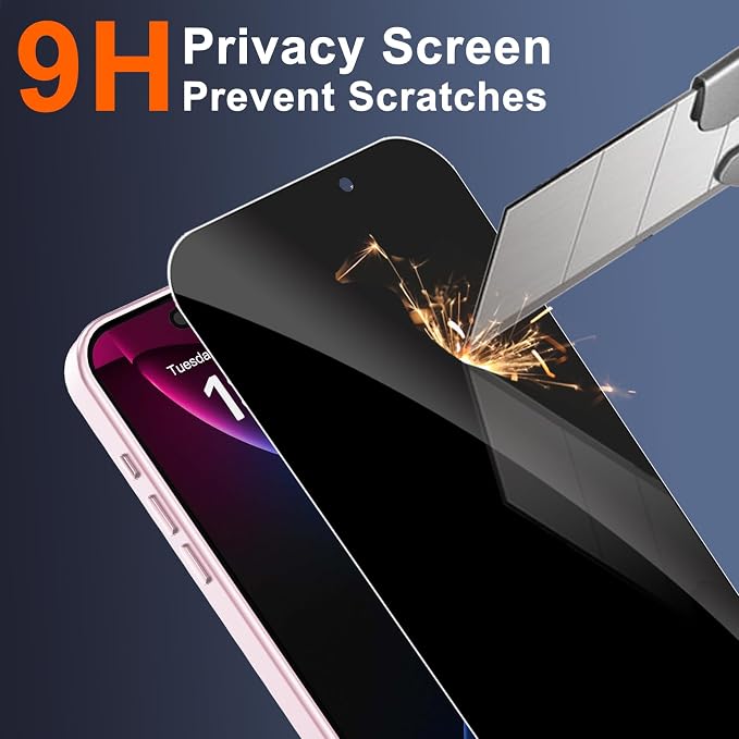 for iPhone 15 Pro Case with Privacy Screen Protector and Camera Protection - Image 8