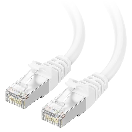 Cable Matters 10Gbps Snagless Short Shielded Cat 6A Ethernet Cable - 1ft by CableMatters