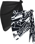 CHICGAL 2 Pieces Women Beach Sarong Bathing Suit Wrap Skirt Sheer Bikini by CHICGAL