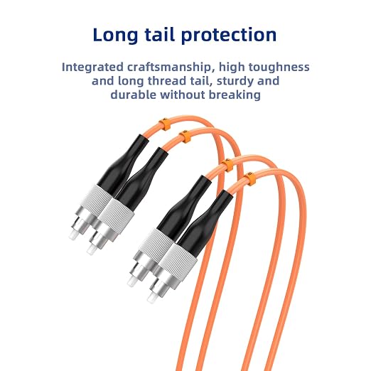 FC/UPC to FC/UPC Fiber Patch Cable, 40M/131.2FT OM1 Multimode Duplex 62.5/125µm - Image 5