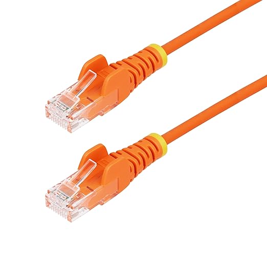 StarTech.com 50ft Orange Slim CAT6 Ethernet Cable, Snagless RJ45, 28AWG Pure by StarTech