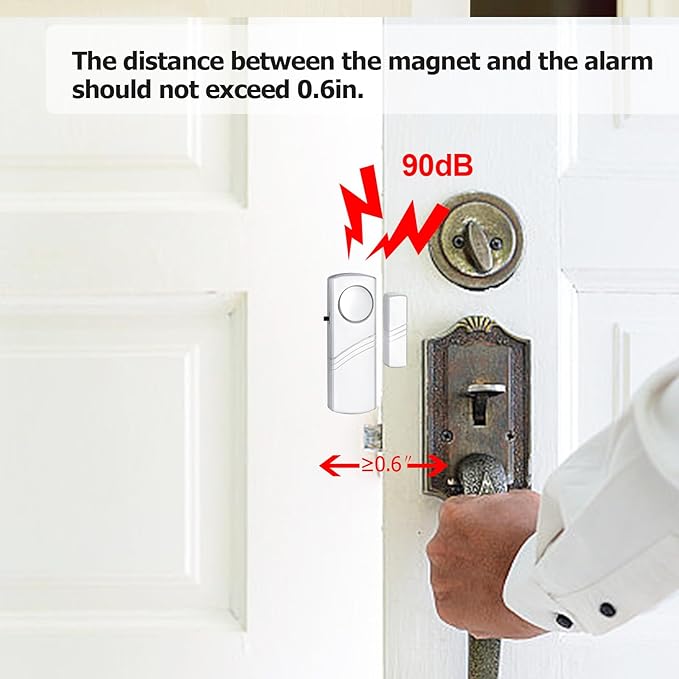 Security Door Window Alarm, Wireless Sensor Door Window Burglar Alarm, Door - Image 2