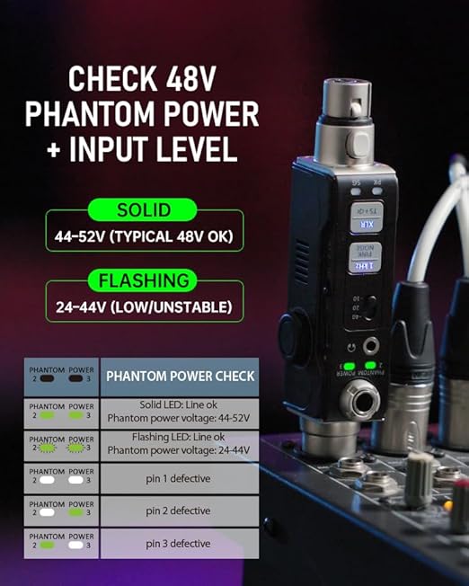 Xvive AT-2 Audio Tester Pro, 5-in-1 Signal Generator, XLR Cable Tester - Image 3