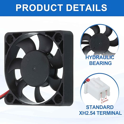MECCANIXITY 4010 Fan 40mm x 10mm 1-3/5 Inch 5V Small Plastic Cooling Fan 2 Pin - Image 4