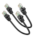 Short Ethernet Cable 0.5FT 2-Pack, Cat6 Patch Cable 6 inch Cord 10Gbps by ApoJodly