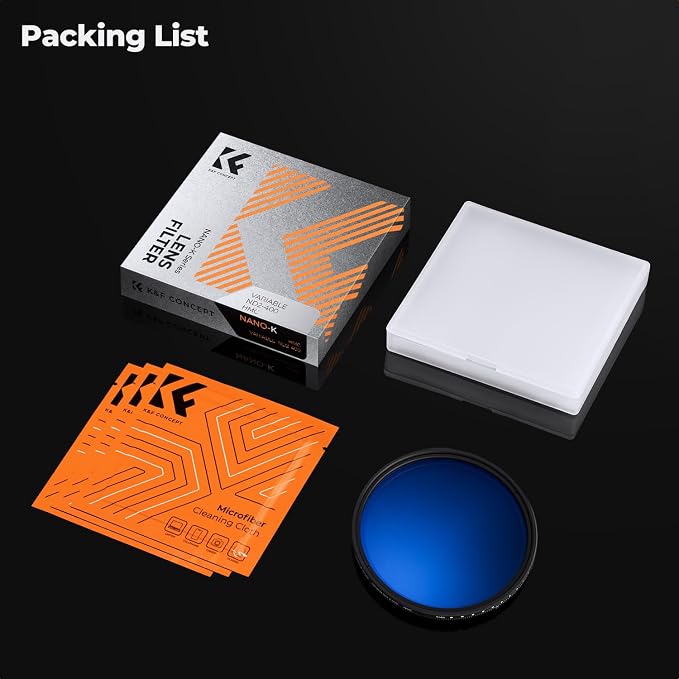 K&F CONCEPT 72mm Variable ND Lens Filter ND2-ND400 18 Multi-Layer Coatings - Image 7