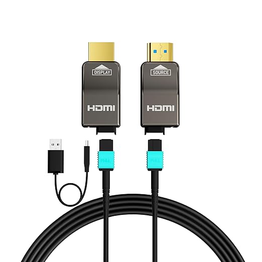 RUIPRO 8K Detachable Full Fiber Optic Armored HDMI 2.1 Cable 33FT, Ultra High by RUIPRO-ProfessionalQualityVideoandAudioYouCanSeeandHear