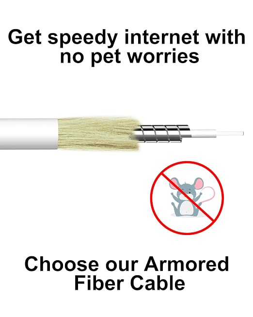 SC/APC to SC/APC Fiber Cable White 8M, OS2 Armored Single Mode Fiber Optic - Image 3