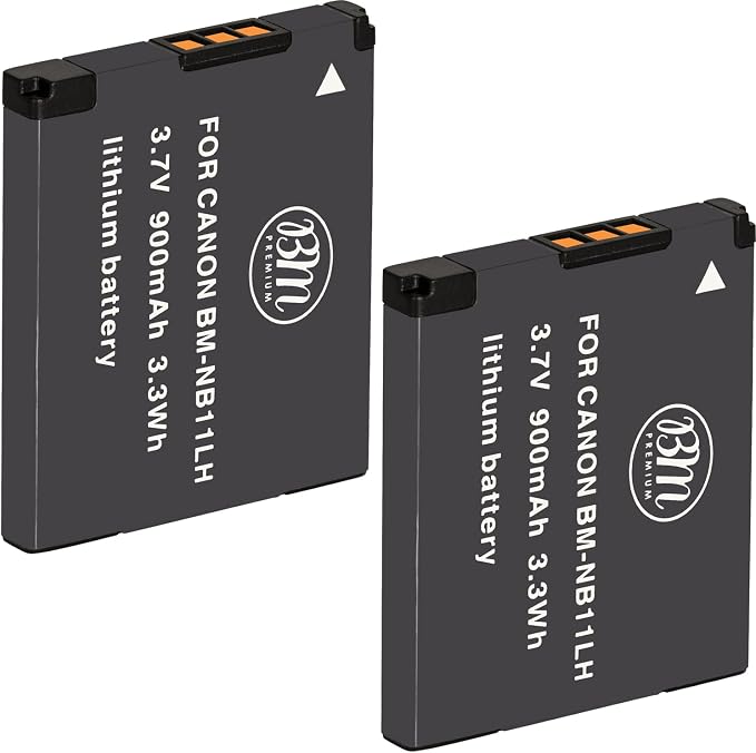 BM 2 Pack of NB-11LH Batteries for Canon PowerShot Elph 110 Elph 130 Elph 135 by BMPremium