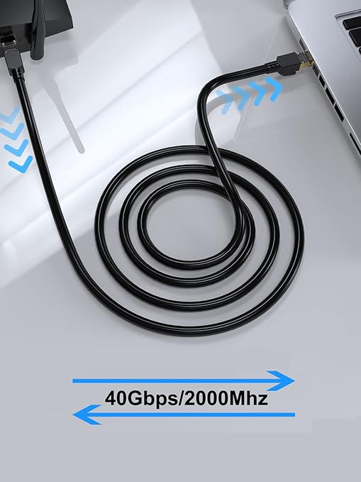 Dacrown Cat 8 Ethernet Cable 3 ft Shielded, Indoor&Outdoor, Heavy Duty High - Image 5