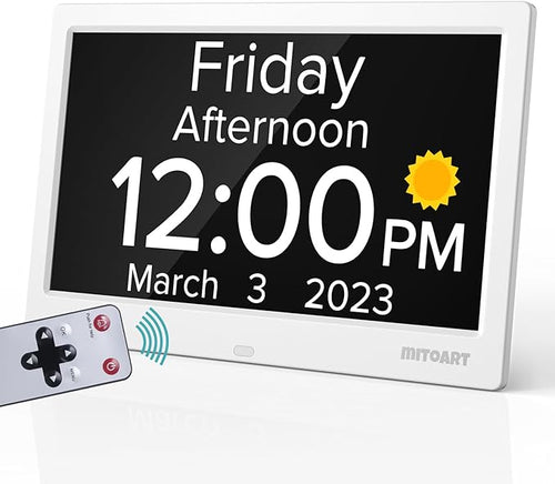 10.1 Inch Digital Alarm Clock by MITOART