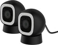 Luna 2K AI Wired Cameras for Home Security Outdoor/Indoor, 2.4GHz Wi-Fi by LUNAHOME