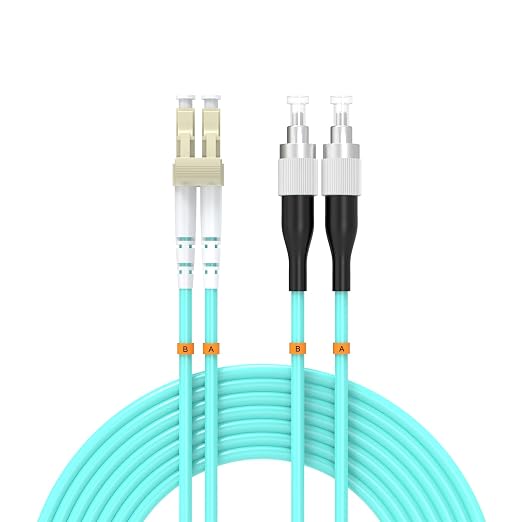 OM3 Fiber Patch Cable 10Meter/32ft, LC/UPC-FC/UPC Fiber Optic Cable Cord LSZH by Buacoz