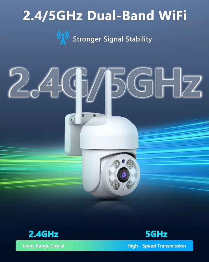 Outdoor WiFi Security Camera 3MP, PTZ Pan Tilt - Image 5
