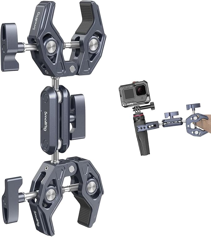 SMALLRIG Double Clamp Mount, Super Clamp Arm, by SmallRig
