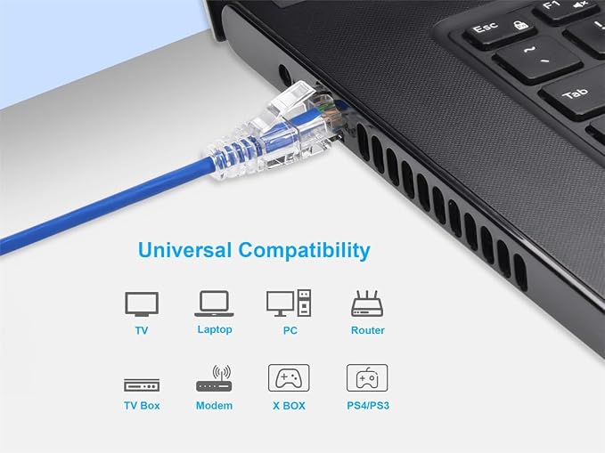 Monoprice Cat6 5ft Blue Component Level Patch Cable UTP 28AWG 550MHz Pure Bare - Image 6