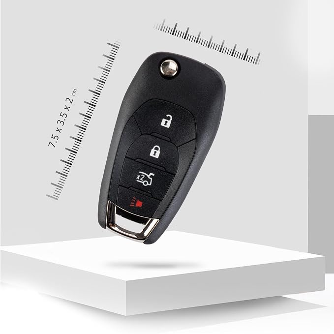 Flip Car Key Fob for 2016/2017/2018/2019 Cruze XL8 Systems Only Keyless Entry - Image 7