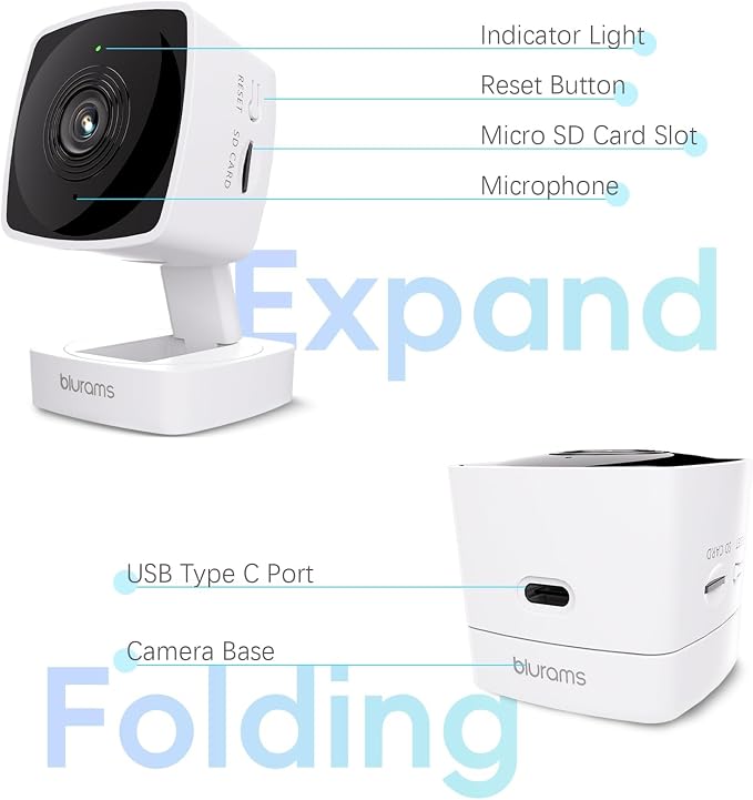 blurams 5GHz Cameras for Home Security, 2K Security Camera Indoor, Pet Camera - Image 5