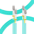 FLYPROFiber- 0.5M-2Pack OM4 LC to LC Fiber Patch Cable, MM Multimode Fiber by FLYPROFiber